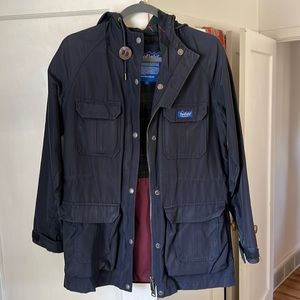 EUC Penfield Jacket Navy size small with plaid lining